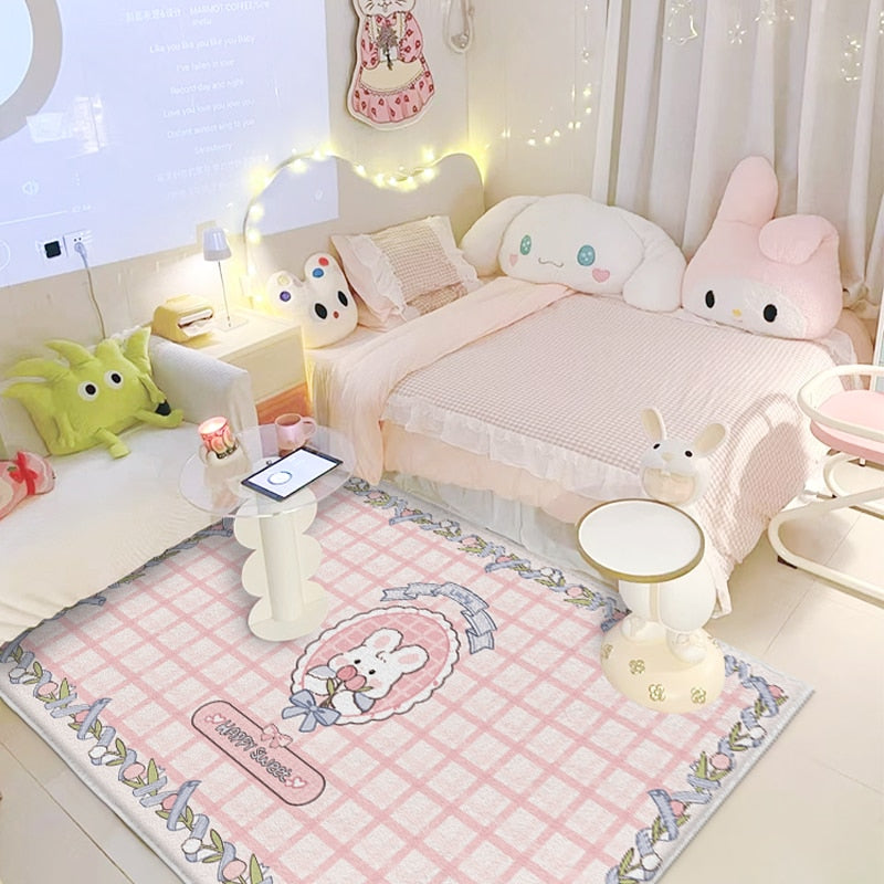 Kawaii Pastel Bedroom Rugs