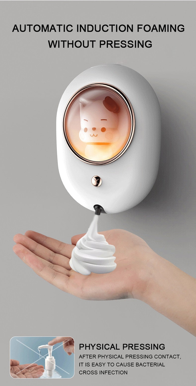 Kawaii Automatic Cat Foam Soap Dispenser