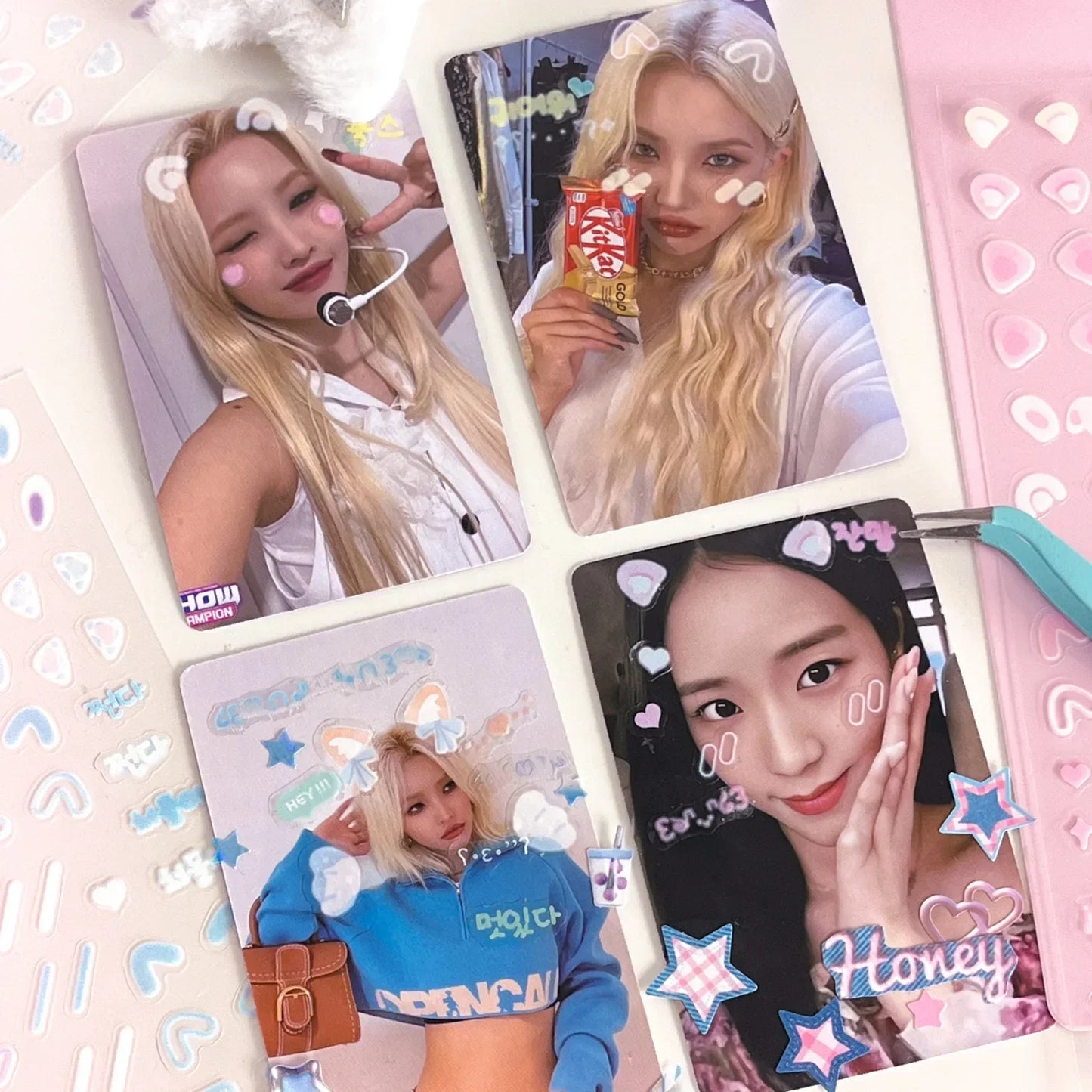 Kawaii Bunny Photo Card Stickers