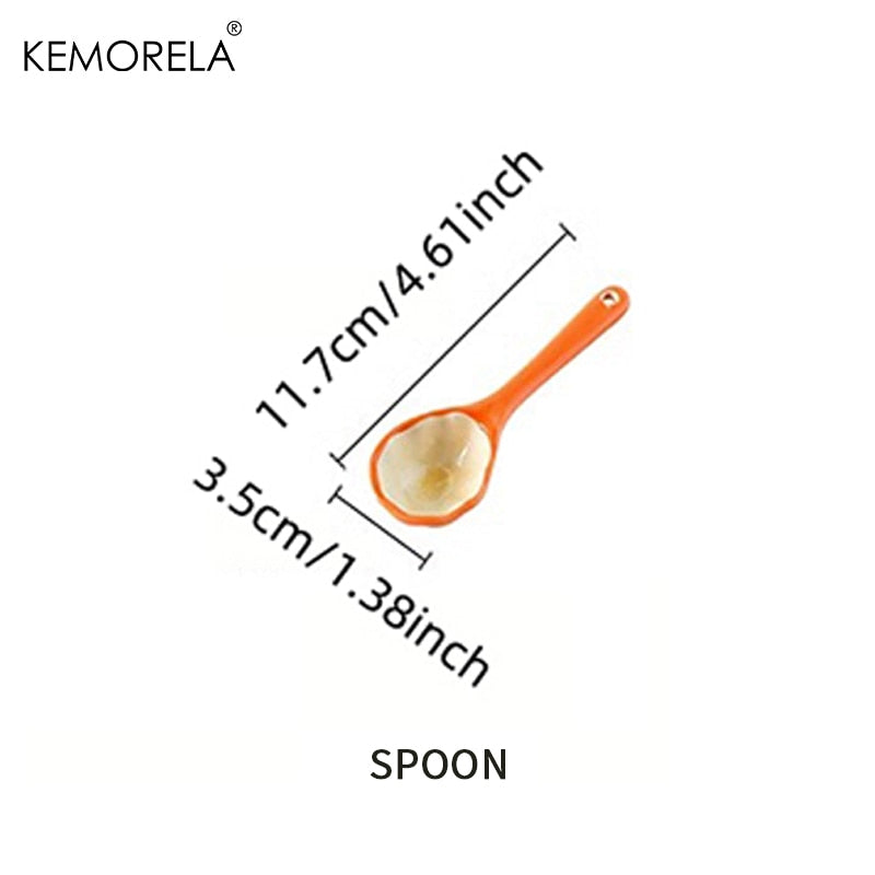 Kawaii Pumpkin Shaped Ceramic Mug