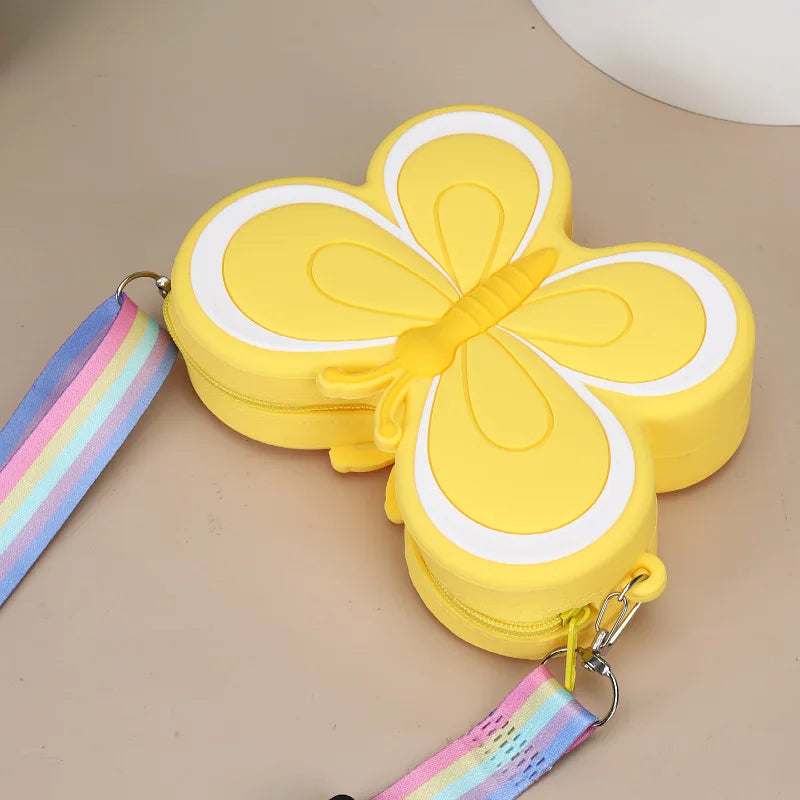 Kawaii Children's Silicone Butterfly Shoulder Bags