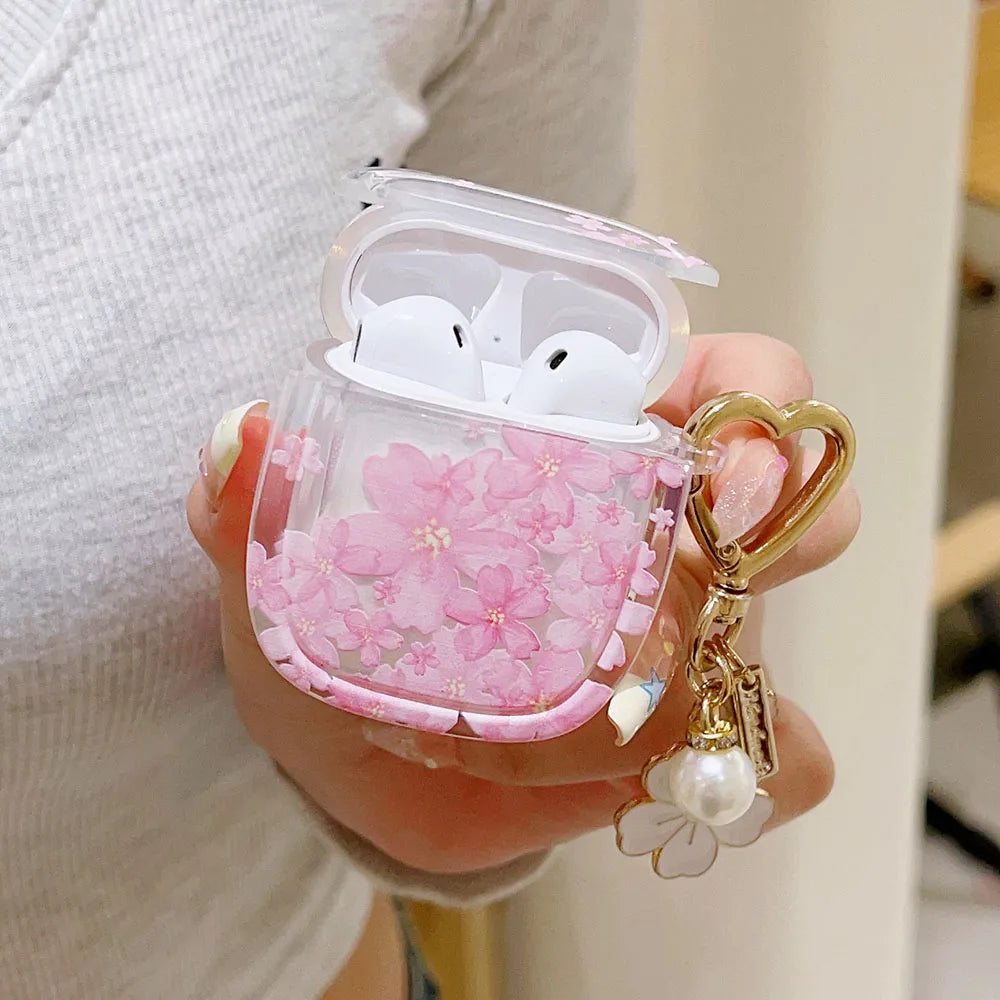 Kawaii Cherry Blossom AirPods Case