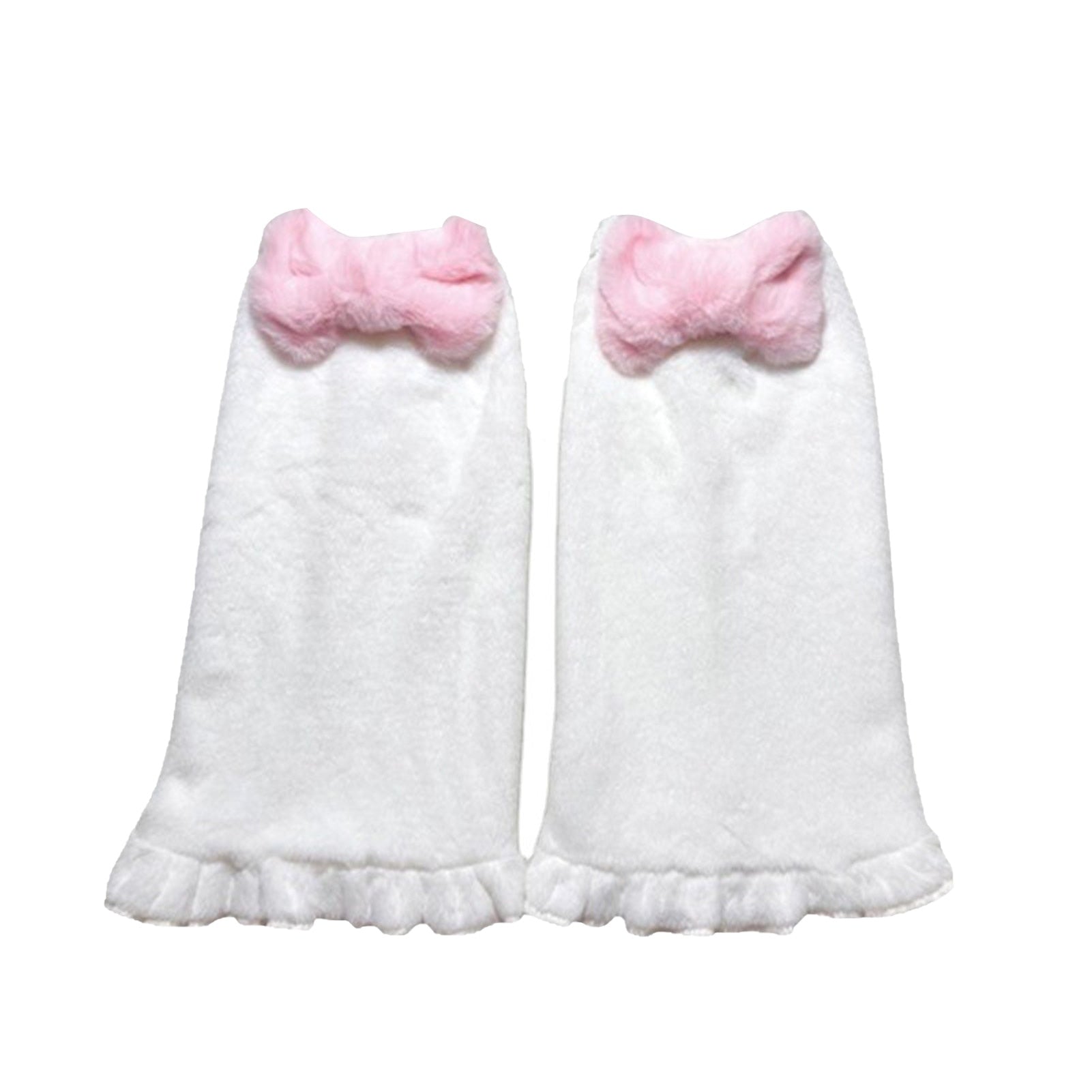 Kawaii Pink Bow Leg Warmers