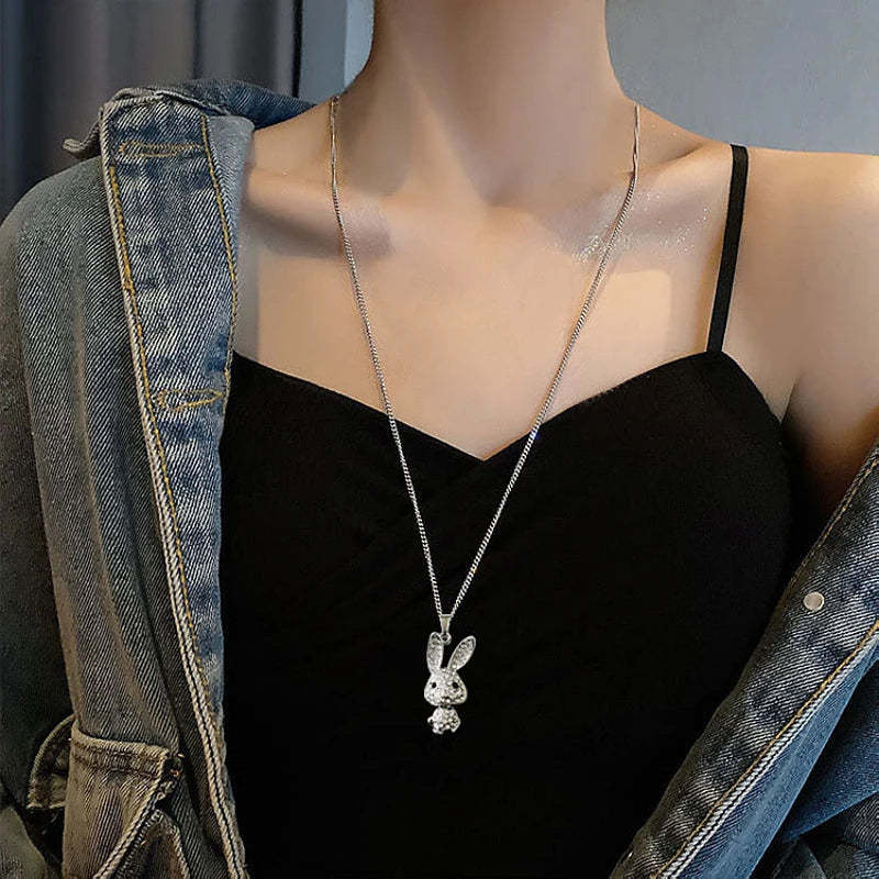 Kawaii Bunny Pendant Necklace