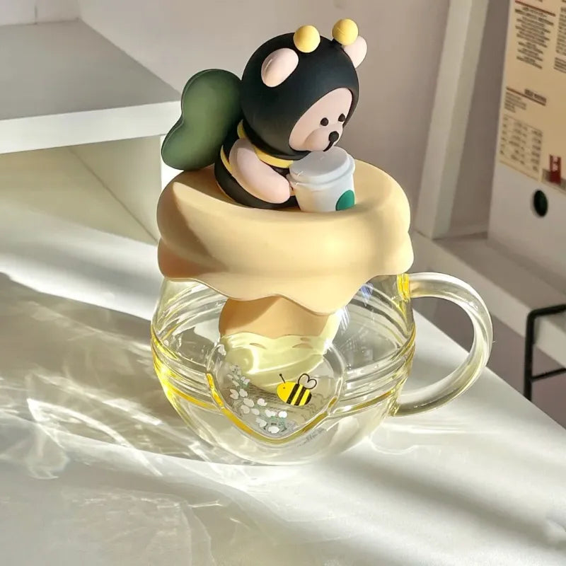 Kawaii Bear Bee Honey Pot Tea Infuser Mug