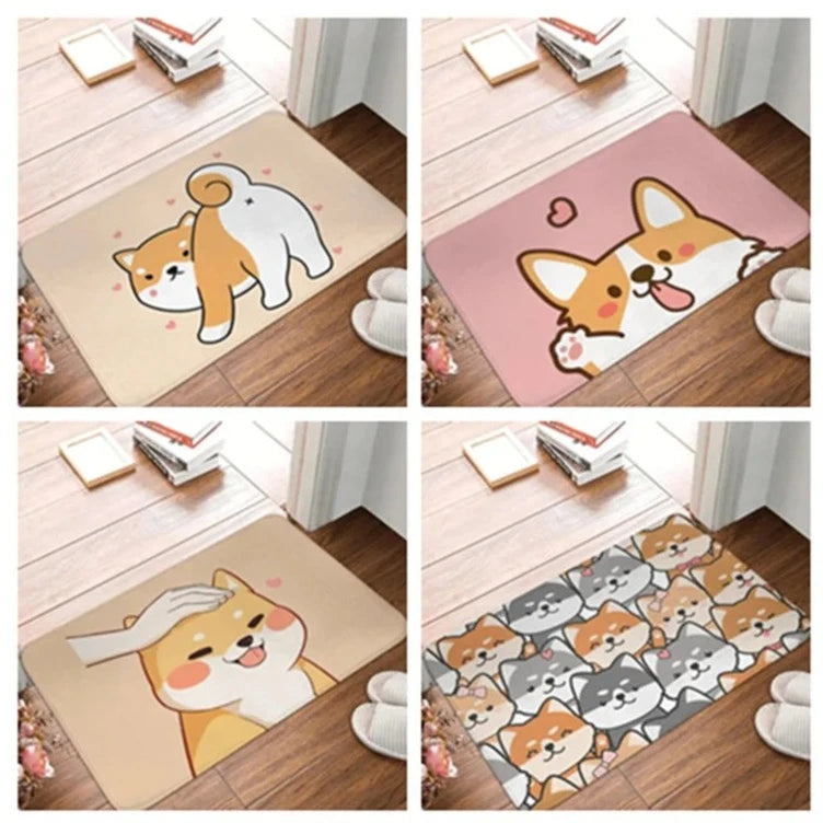 Kawaii Shiba Inu Doormats