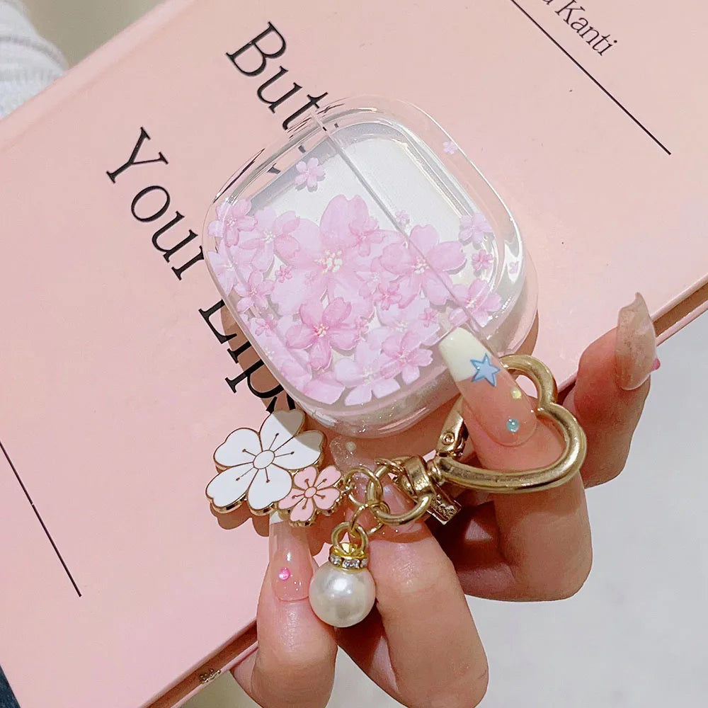 Kawaii Cherry Blossom AirPods Case