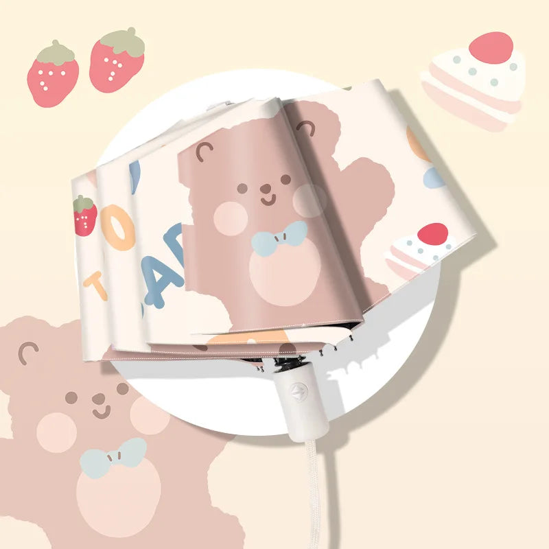 Cute Bow Tiie Bear Umbrellas