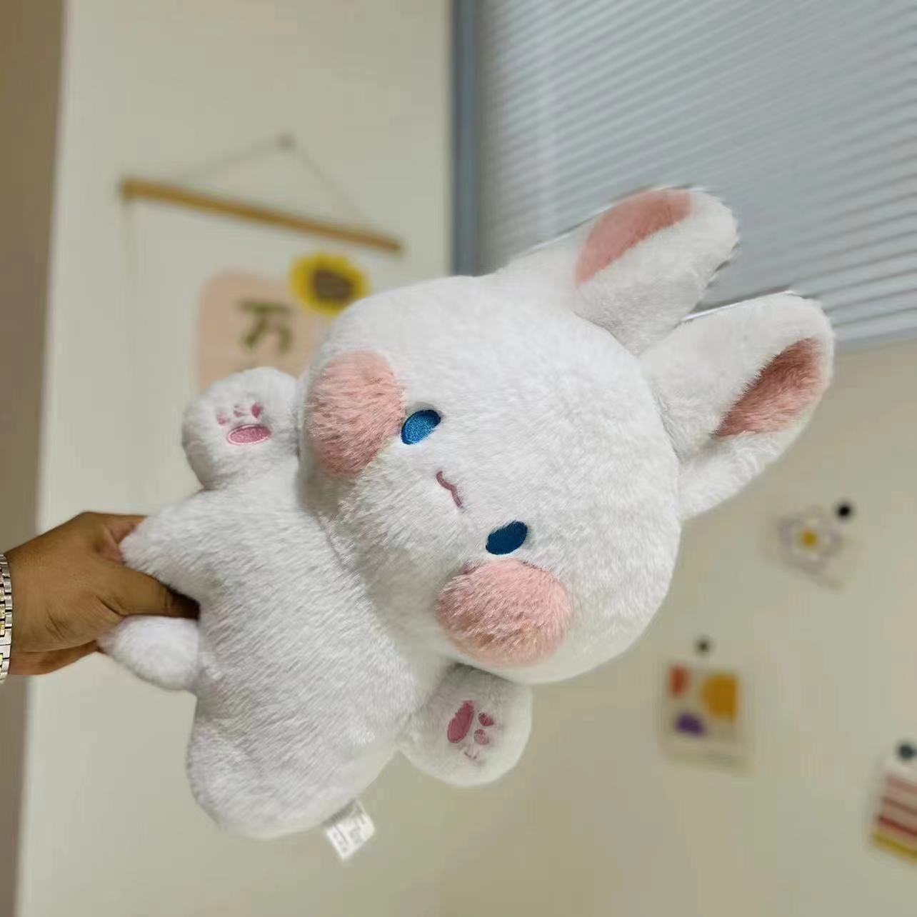 Kawaii White Funny Bunny Plushie