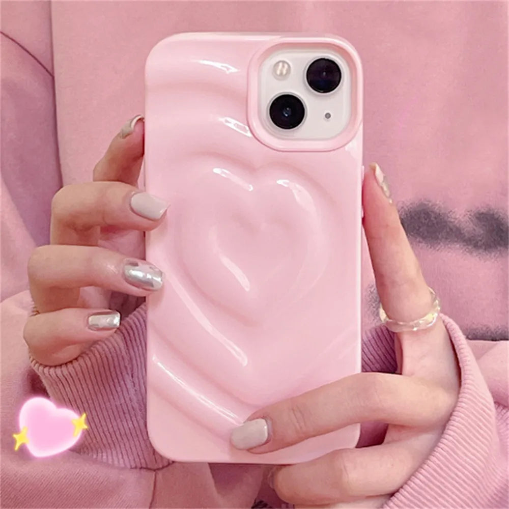 Kawaii Pink Heart iPhone Case 💖 – Kore Kawaii