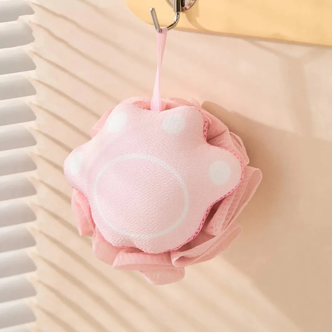 Kawaii Cat Paw Shaped Body Sponge & Scrubber