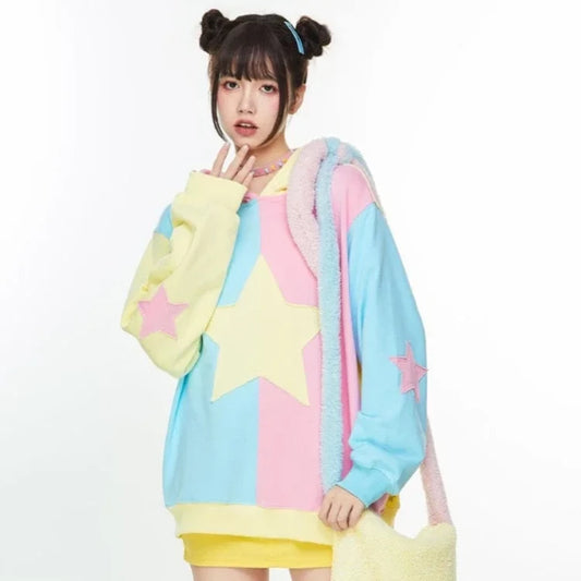Pastel Star K-Pop Hoodie