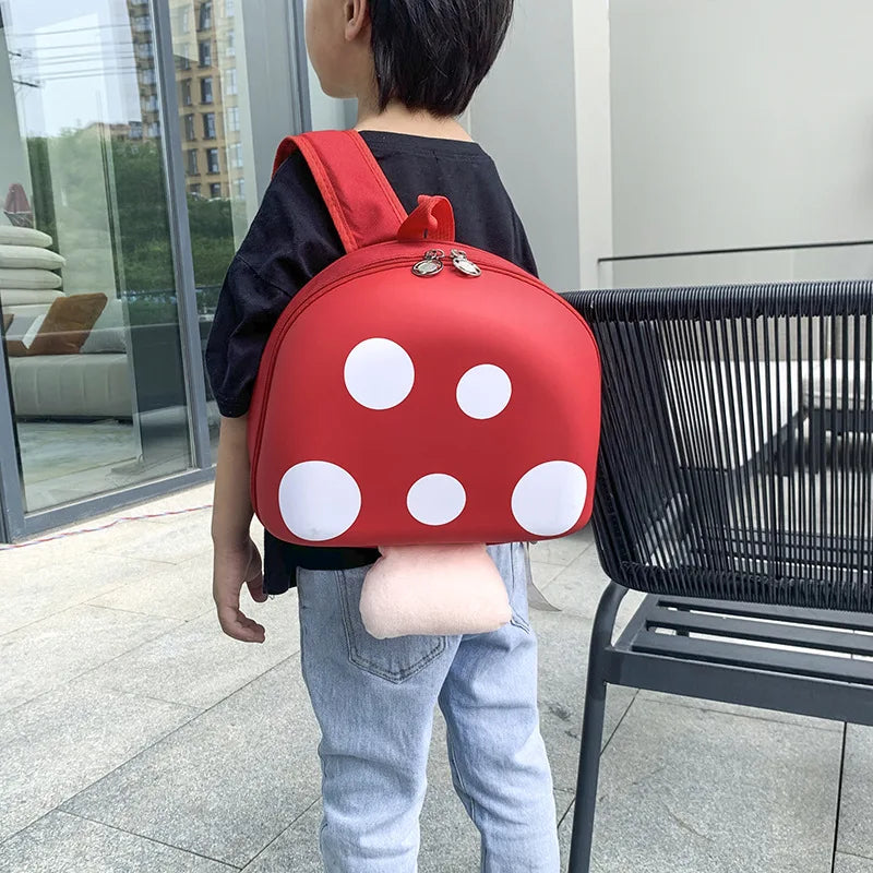 Kawaii Small Children's Mushroom Backpack