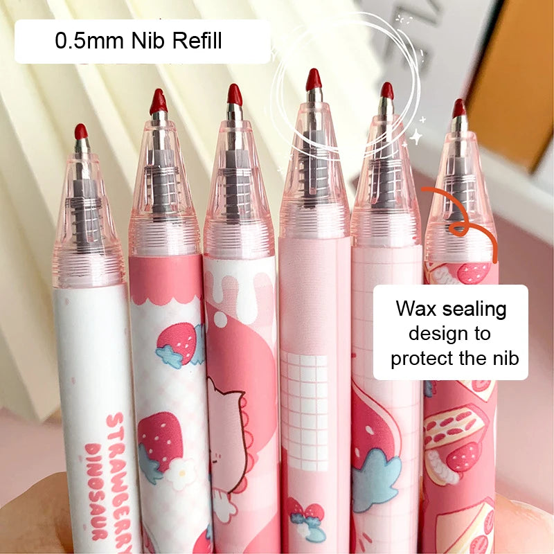 Strawberry Sweets Character Pens Set