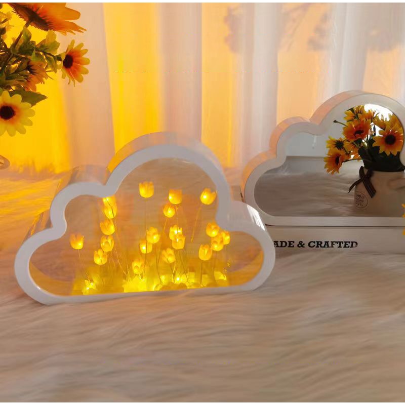 Kawaii DIY Tulip Cloud LED Night Light
