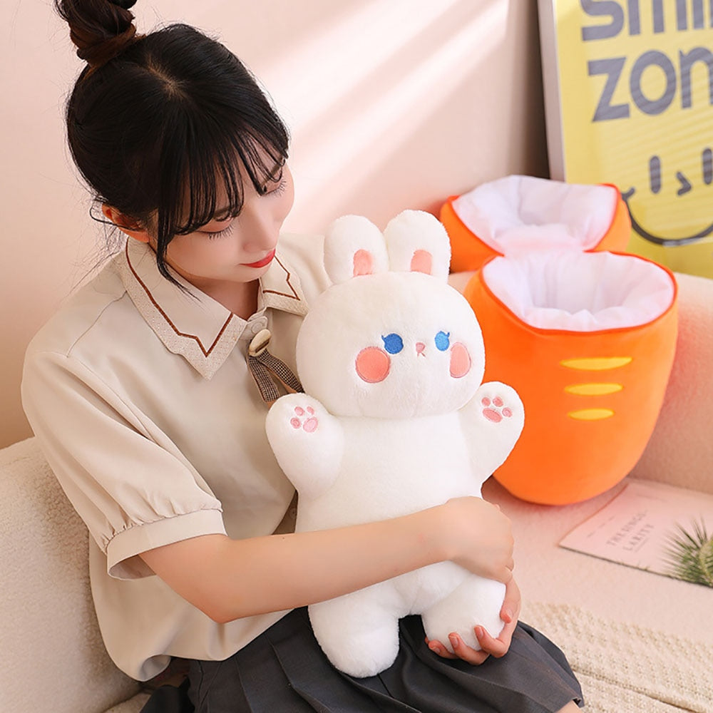 Kawaii Fruit Transform Bunny Plushie