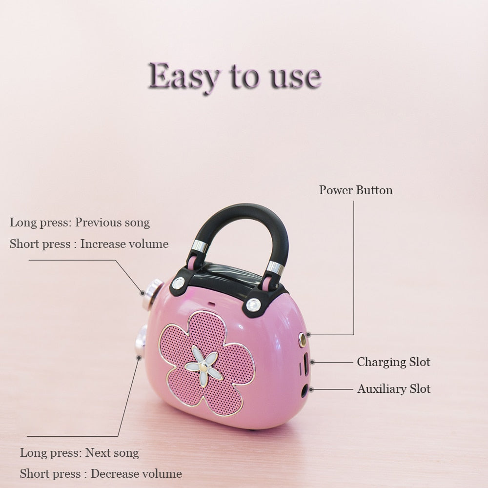 Kawaii Sakura Mini Bluetooth Speaker