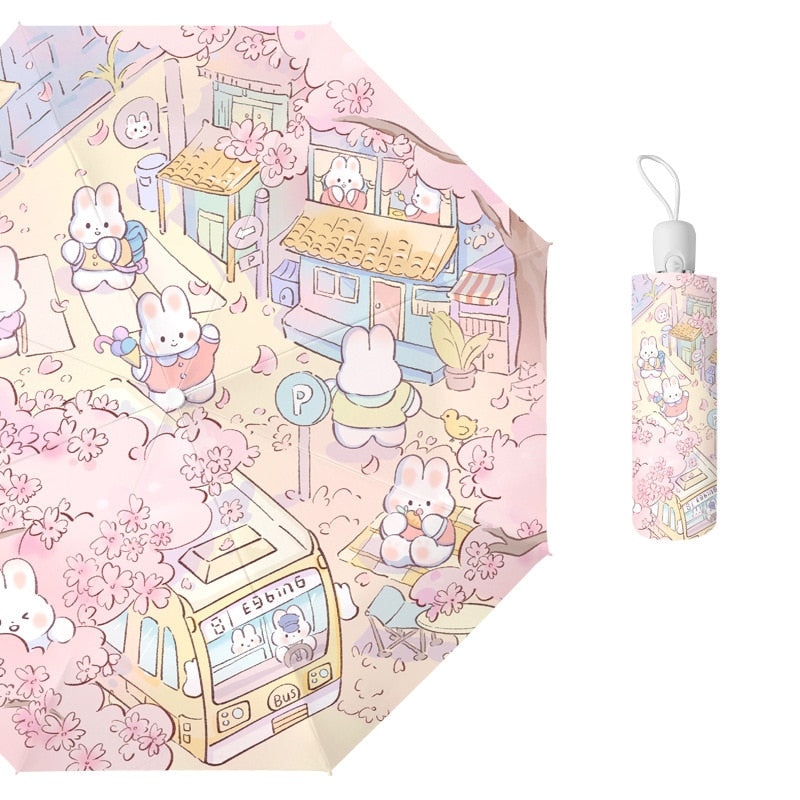 Sakura Town Bunny Umbrella