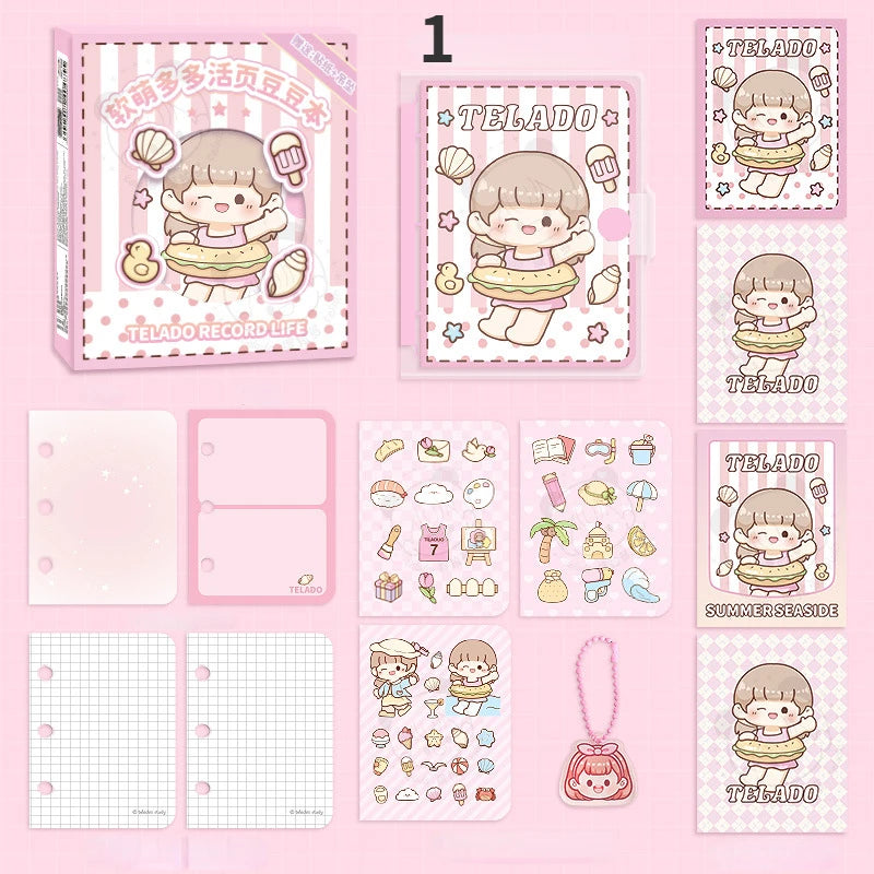 Kawaii Kawaii Girl Summer Seaside Notebooks
