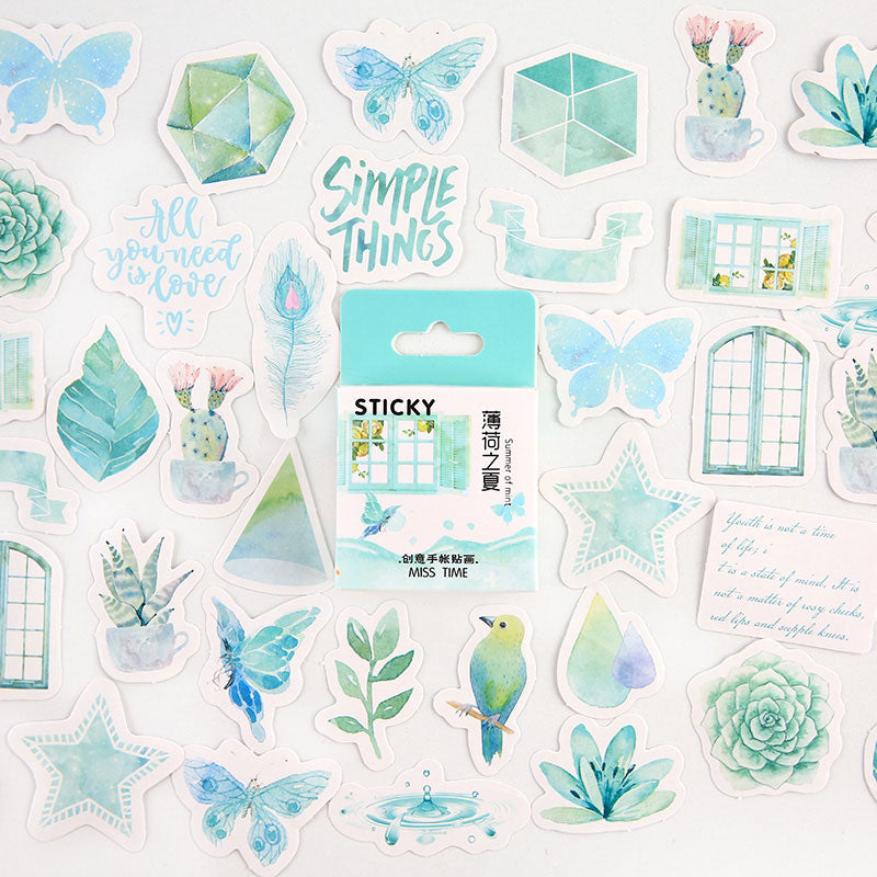 Kawaii 46Pcs/box Diary Stickers