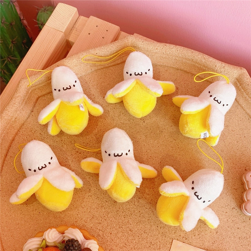 Kawaii Plush Banana Pendants