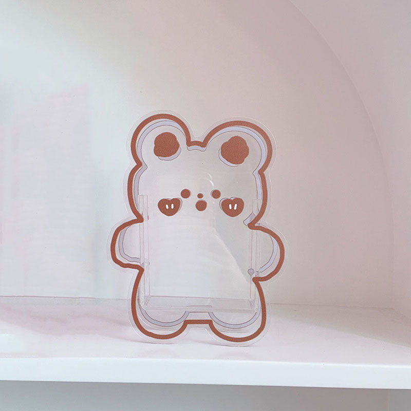 Kawaii Acrylic Bear Pen Holder