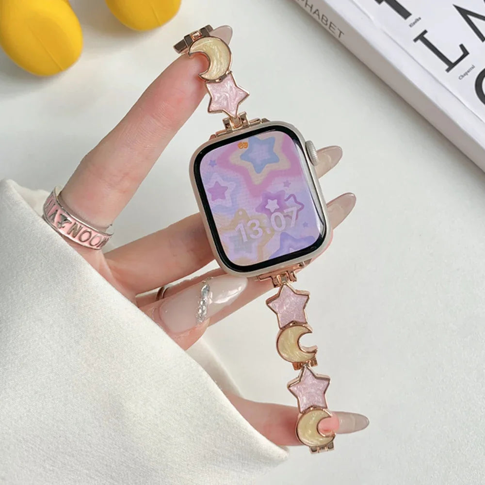 Kawaii Moon Star Apple Watch Band – Kore Kawaii