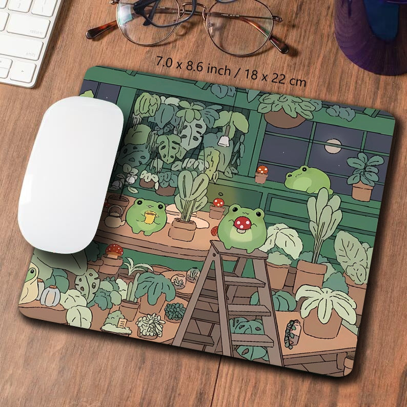 Cute Frogs Mouse Pad