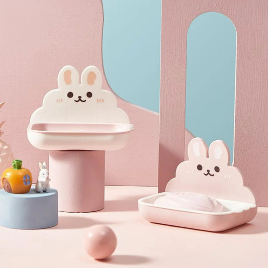 Kawaii Pink Bunny Soap Holders