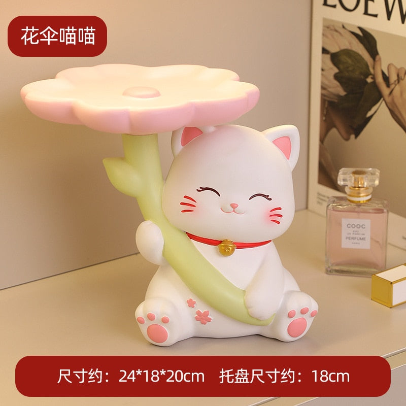 Kawaii Flower Umbrella Cat Storage Stand Dimensions