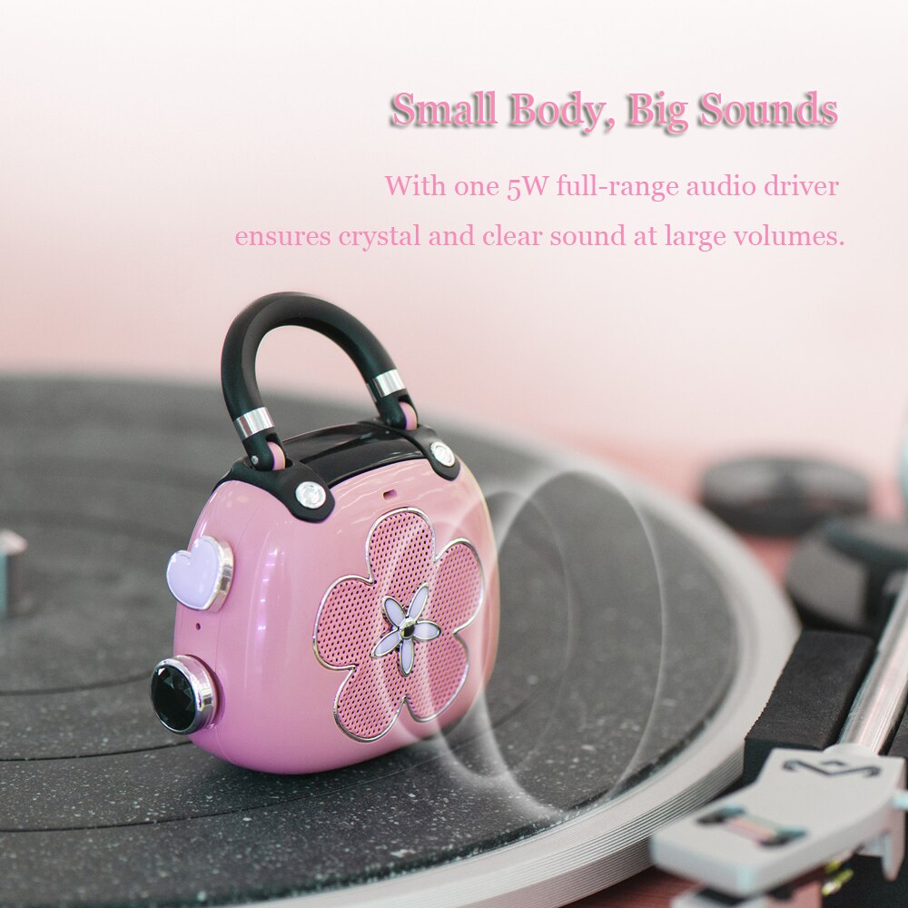 Kawaii Sakura Mini Bluetooth Speaker in Pink