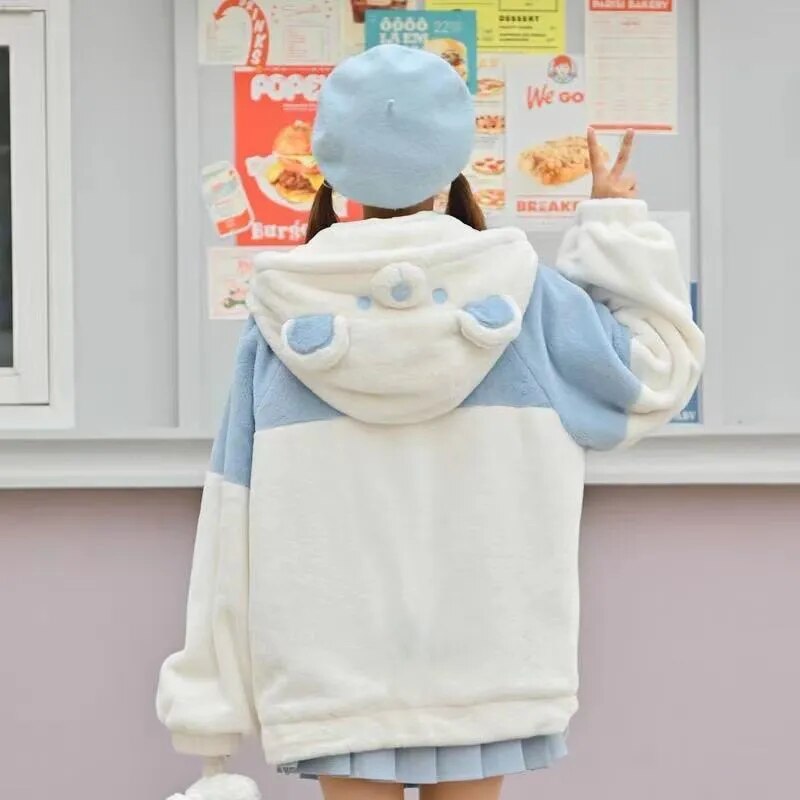 Back View of Polar Bear Hoodie