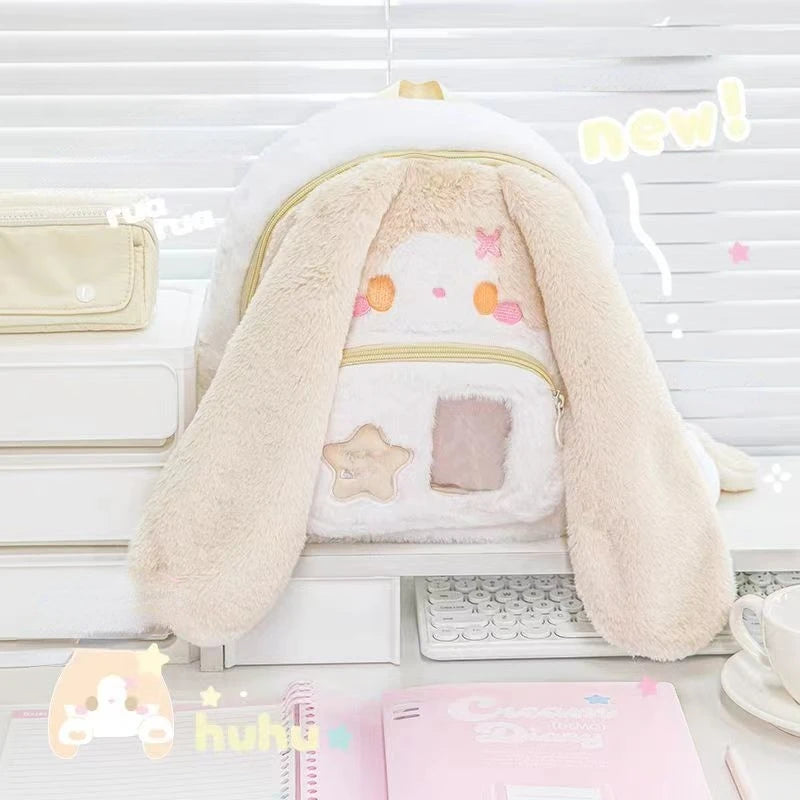 Kawaii Plush Bunny Backpack