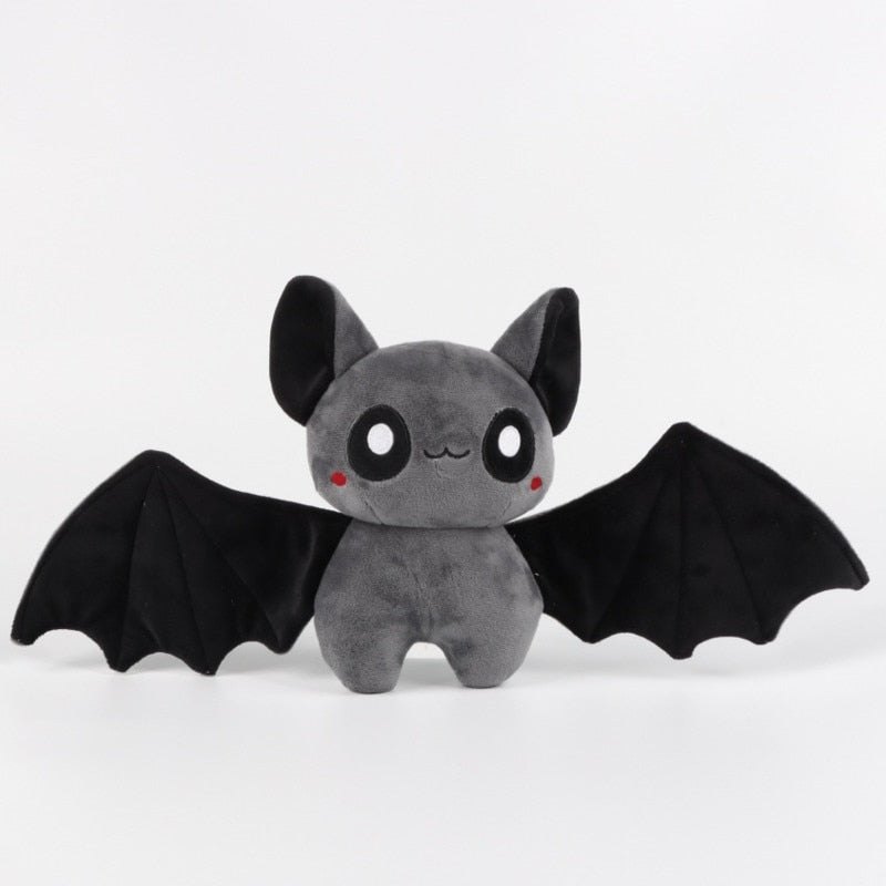 Kawaii Black and Red Bat Plushie
