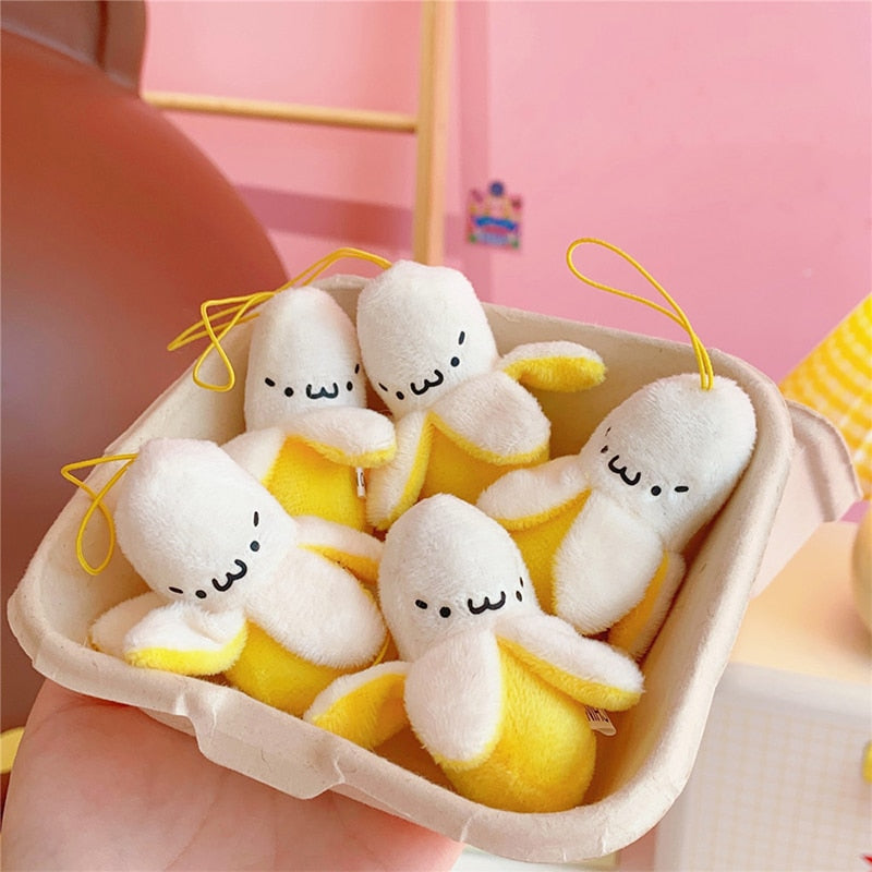 Kawaii Plush Banana Pendants