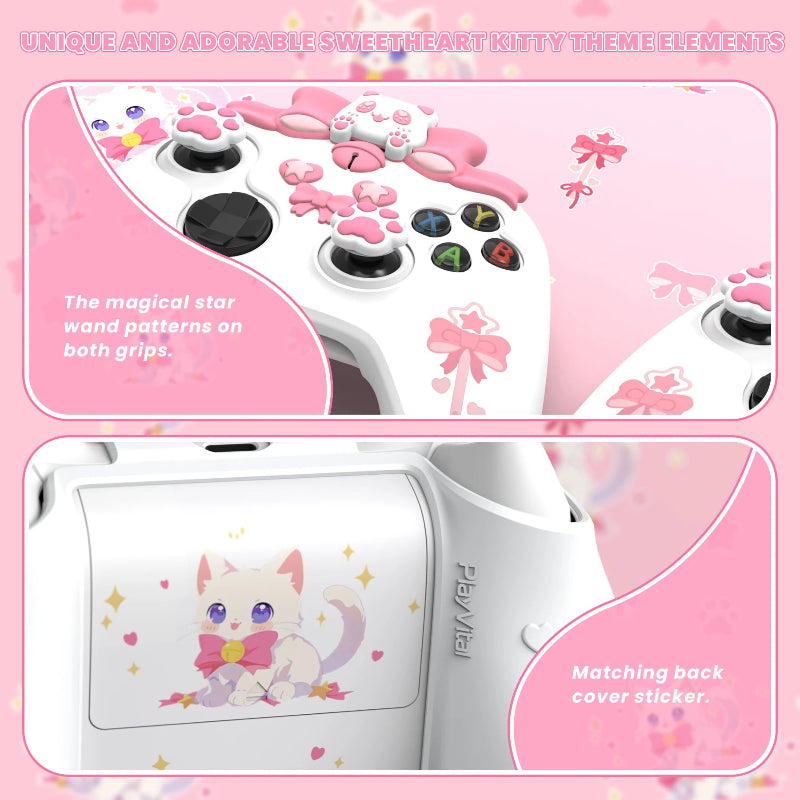PlayVital Kawaii Cat Xbox Controller Cover