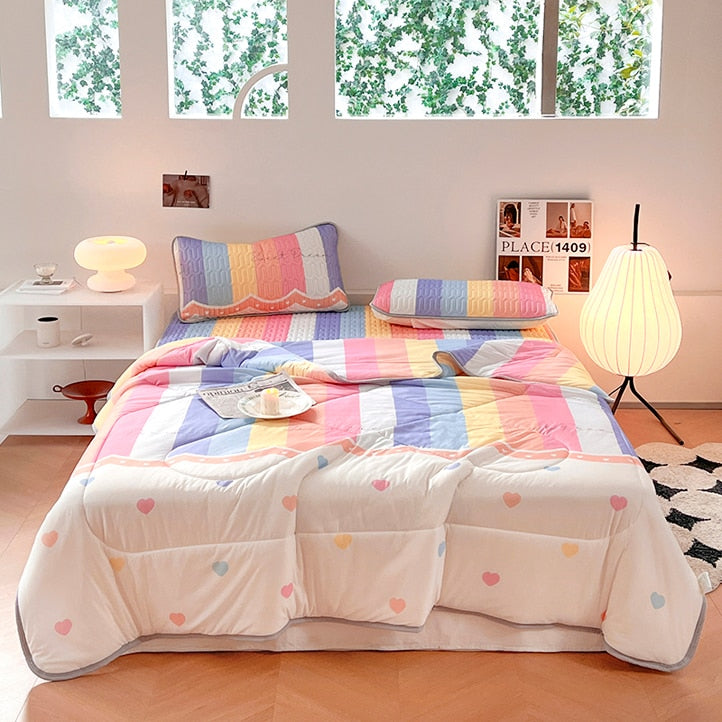 Kawaii 3 Piece Reversible Quilt Sets