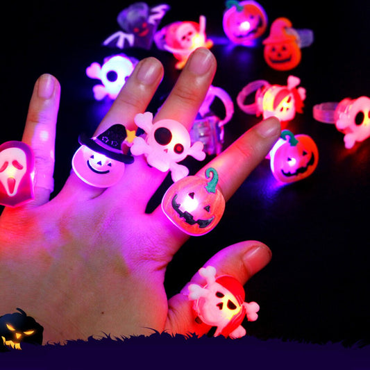 Kawaii Halloween Glow Rings