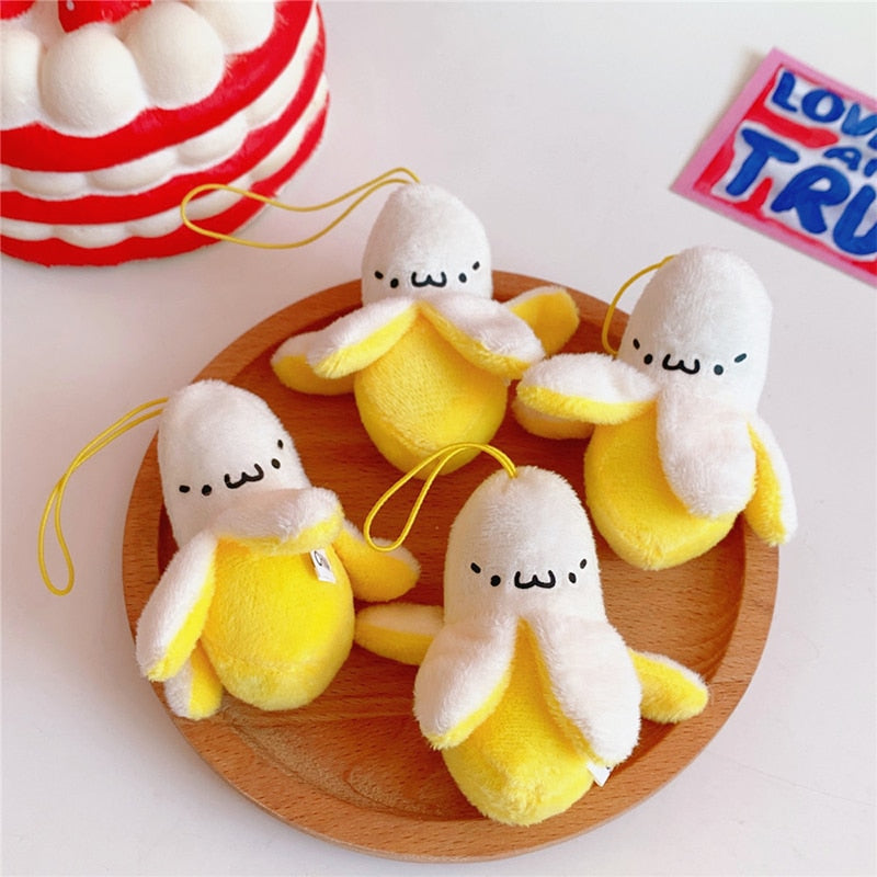 Cute Plush Banana Pendants