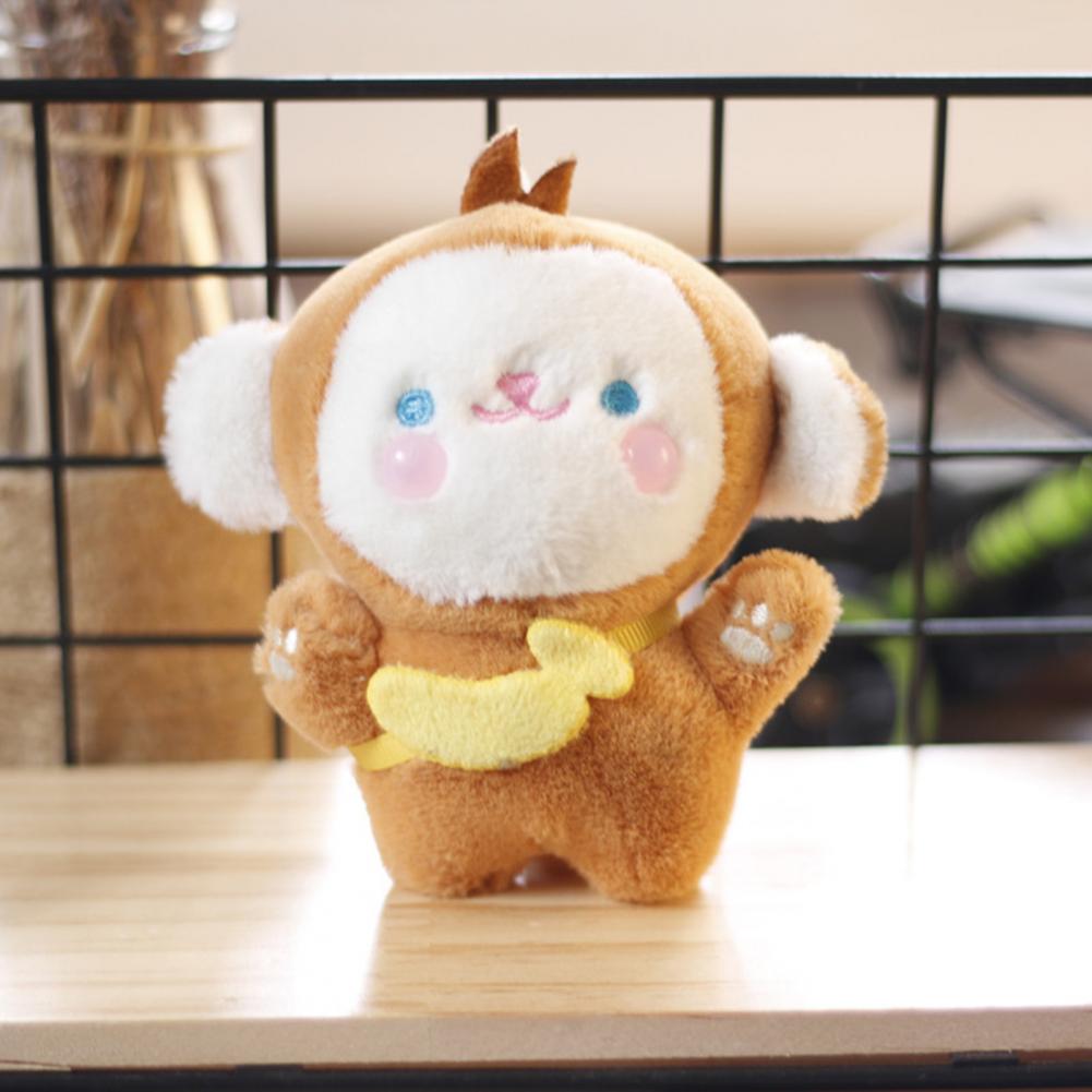 Kawaii Plush Monkey Keychain