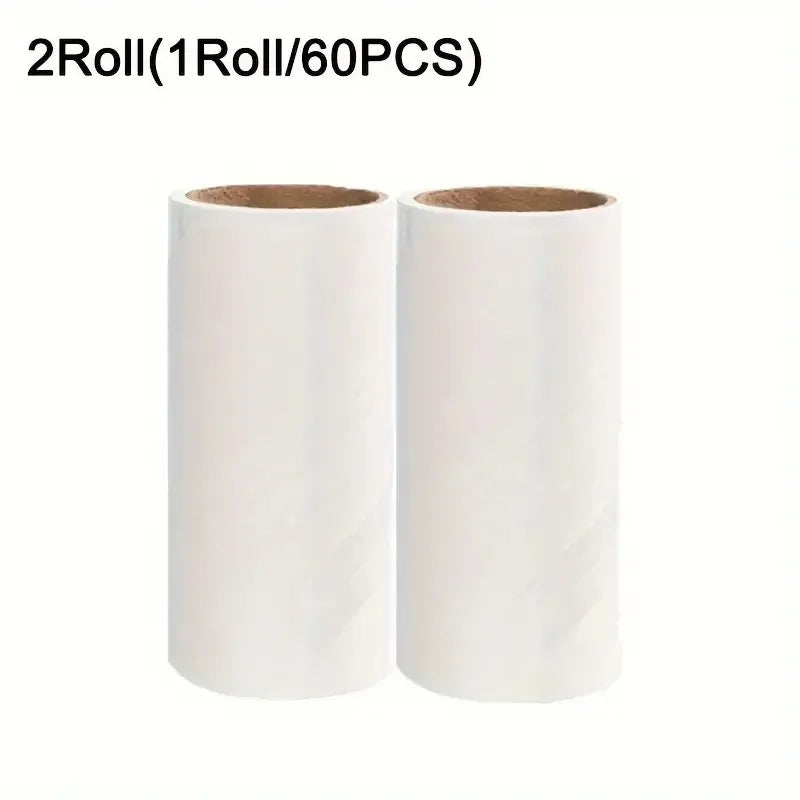Two rolls of lint roller paper