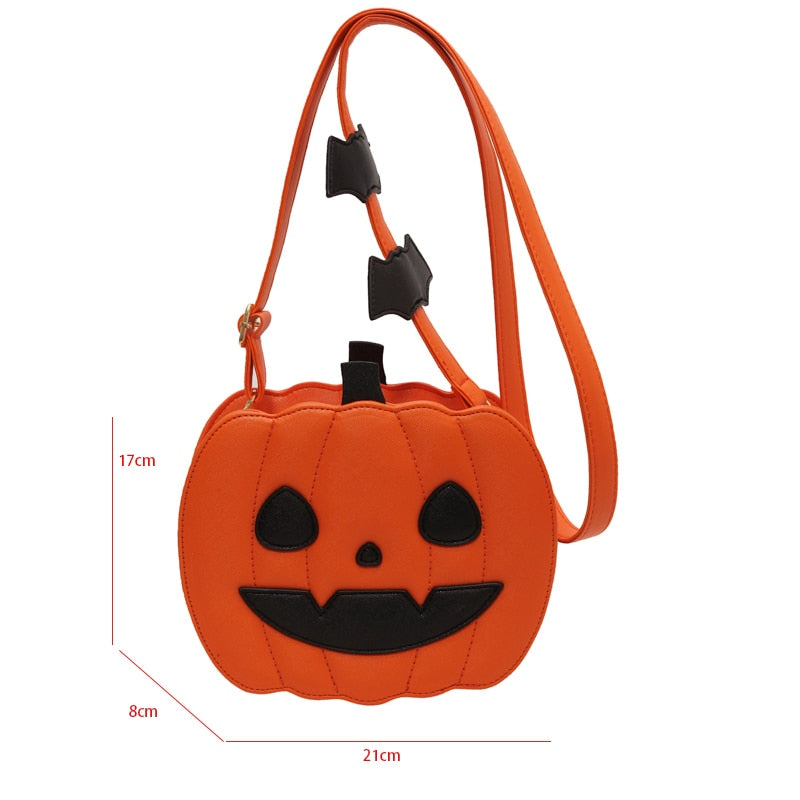 Kawaii Spooky Pumpkin Purse Dimensions