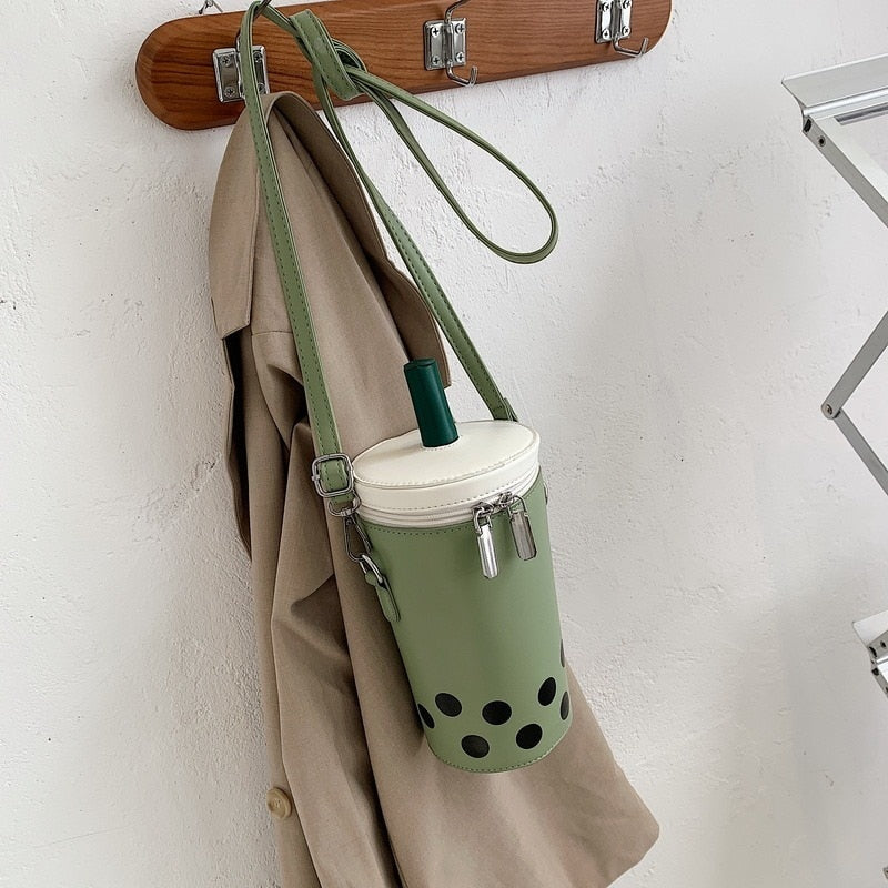 Kawaii Boba Tea Shoulder Bag