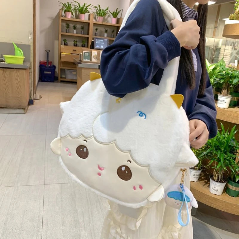 Lamb Face Tote Bag