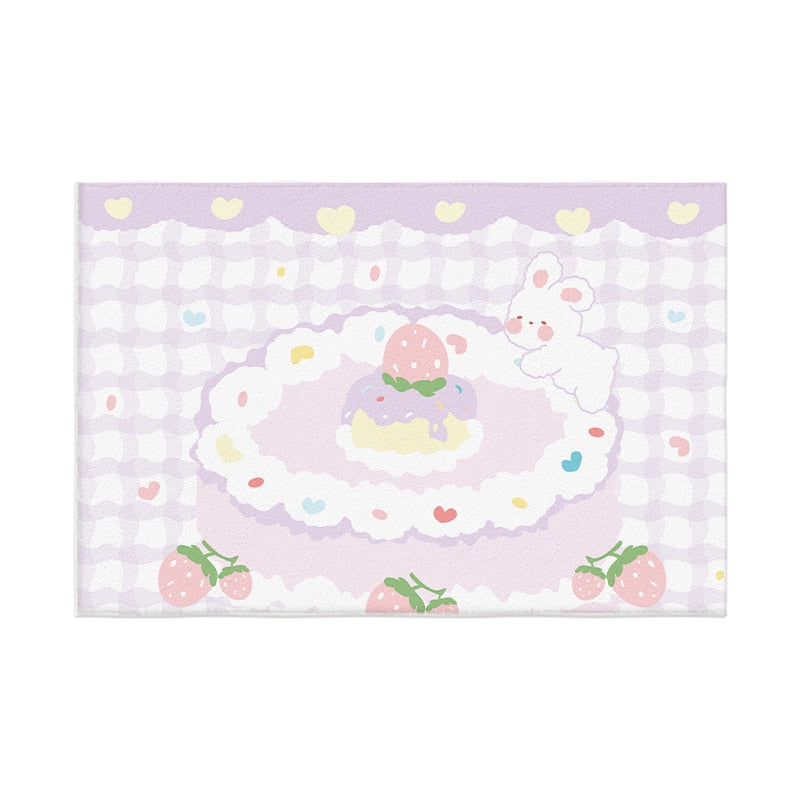 Kawaii Pastel Bedroom Rugs