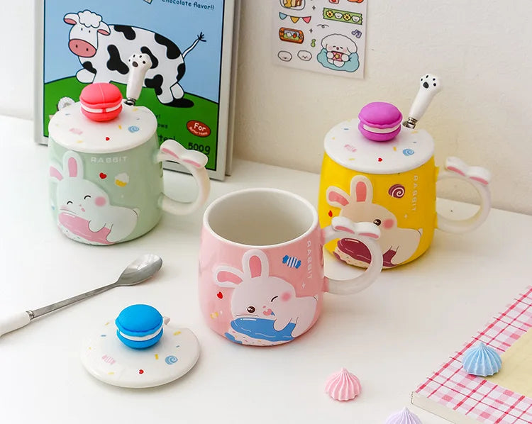 Macaron Bunny Mugs