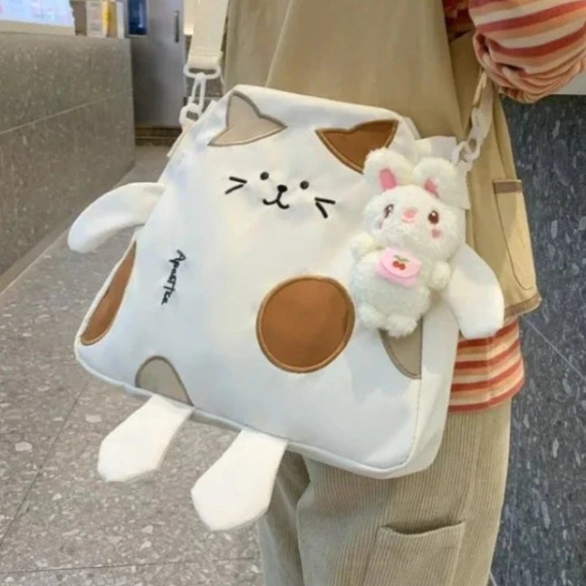 Kawaii Cat Shaped Messenger Bag