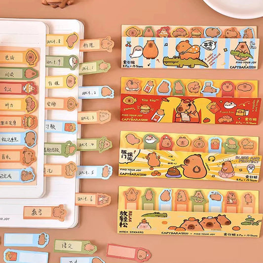 Capybara Bookmark Sticky Notes