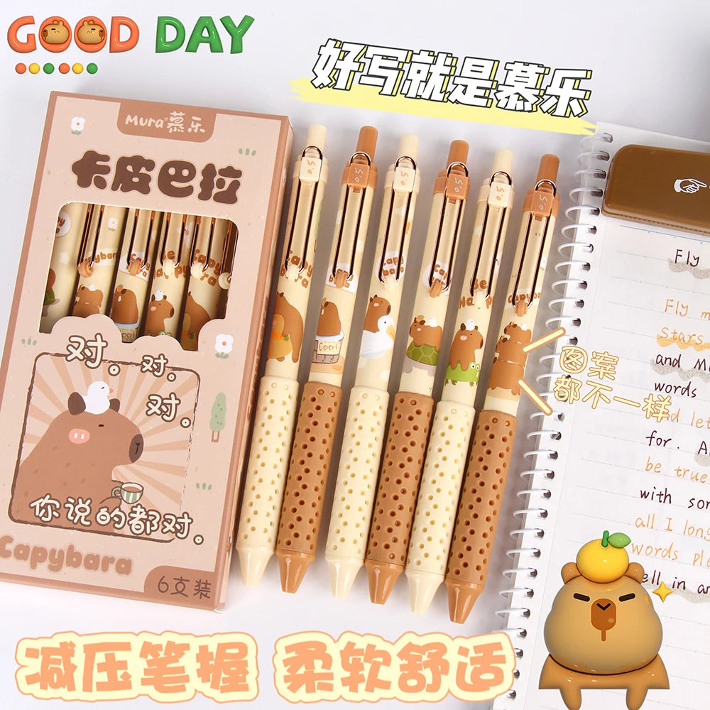 Maydahui 12 STKS Leuke Capibara Gel Pennen Intrekbare Kawaii Pennen Onafhankelijke Capibara Nieuwigheid Dier Pennen Balck Inkt voor School Kantoorbenodigdheden Capybara Thema Party Gunsten Maydahui 12 STKS Leuke Capibara Gel Pennen Intrekbare Kawaii Pennen Onafhankelijke Capibara Nieuwigheid Dier Pennen Balck Inkt voor School Kantoorbenodigdheden Capybara Thema Party Gunsten