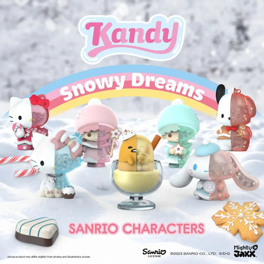 Sanrio Snowy Dreams Blind Box, all figures displayed on a snowy background